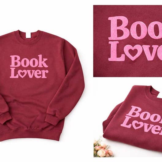 Little Smut Closet - Wholesale Graphic Sweatshirt - Women's - Book Lover Sweatshirt, Valentine’s Day Gift for Readers, Pink Puff Print Crewneck, Bookish Sweatshirt, Cozy Romance Reader Gift1