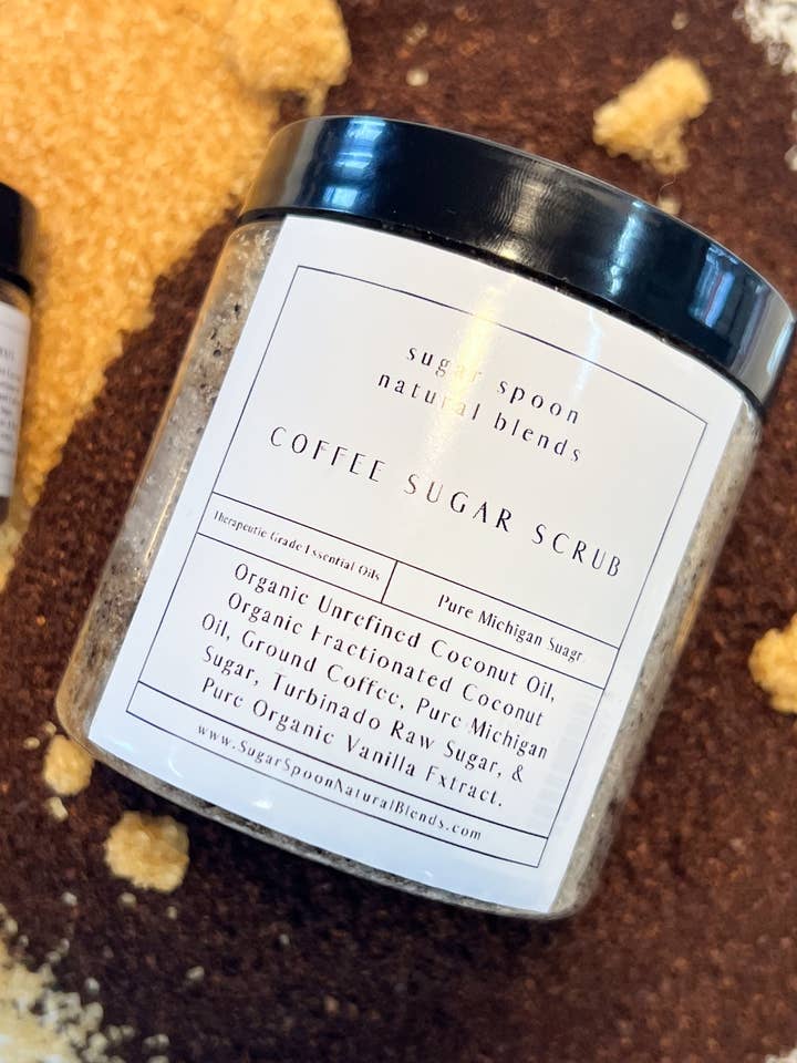 Coffee Sugar Scrub for wholesale by Sugar Spoon Natural Blends