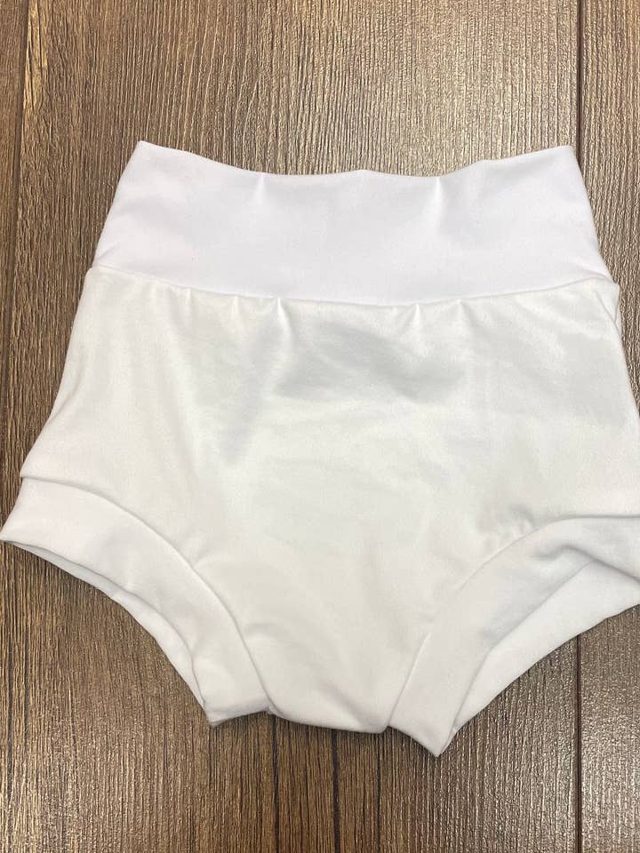 Jena Bug Baby - Wholesale Underwear/Diaper Cover - Baby - Solid White Bummies