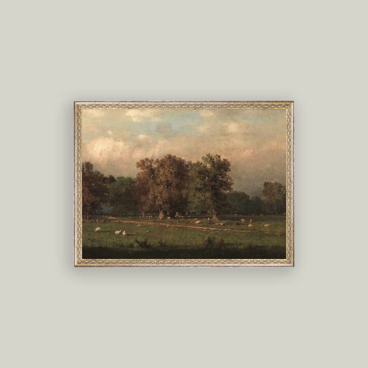 Petal Lane Home - Wholesale Art Print - Sheep Farm Framed Antique Art2