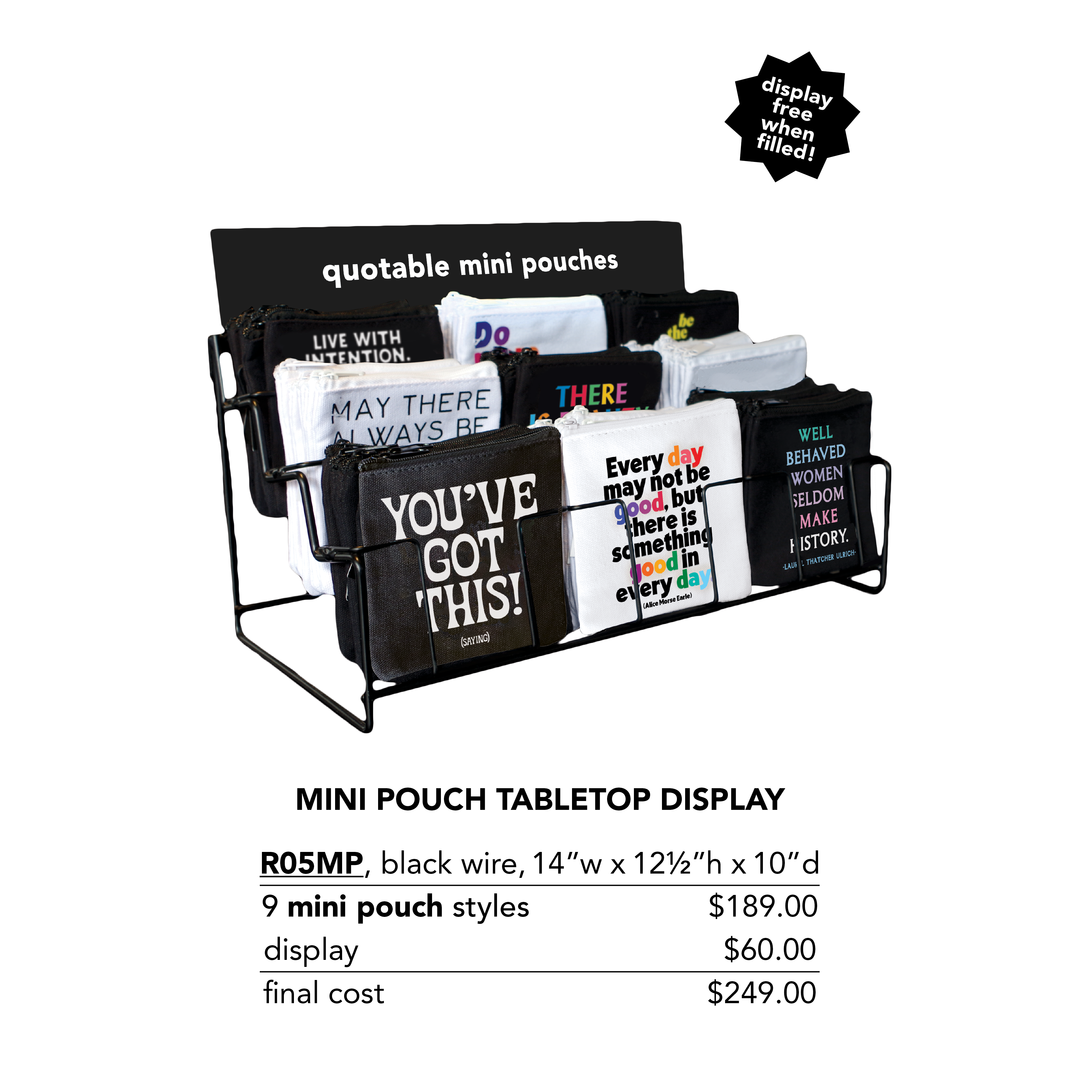 Quotable - Wholesale Pouch – Unisex - Mini Pouches - MPD239 - Find Joy  (Saint Philip Neri)2