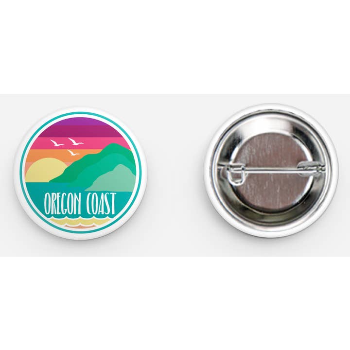 Oregon Coast - The Shore - Button (1.25") for wholesale by Tree City Stickers