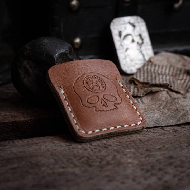 Carpe Diem EDC - Wholesale Pouch - Unisex - Leather Sleeves for Memento Mori Worry Stones1