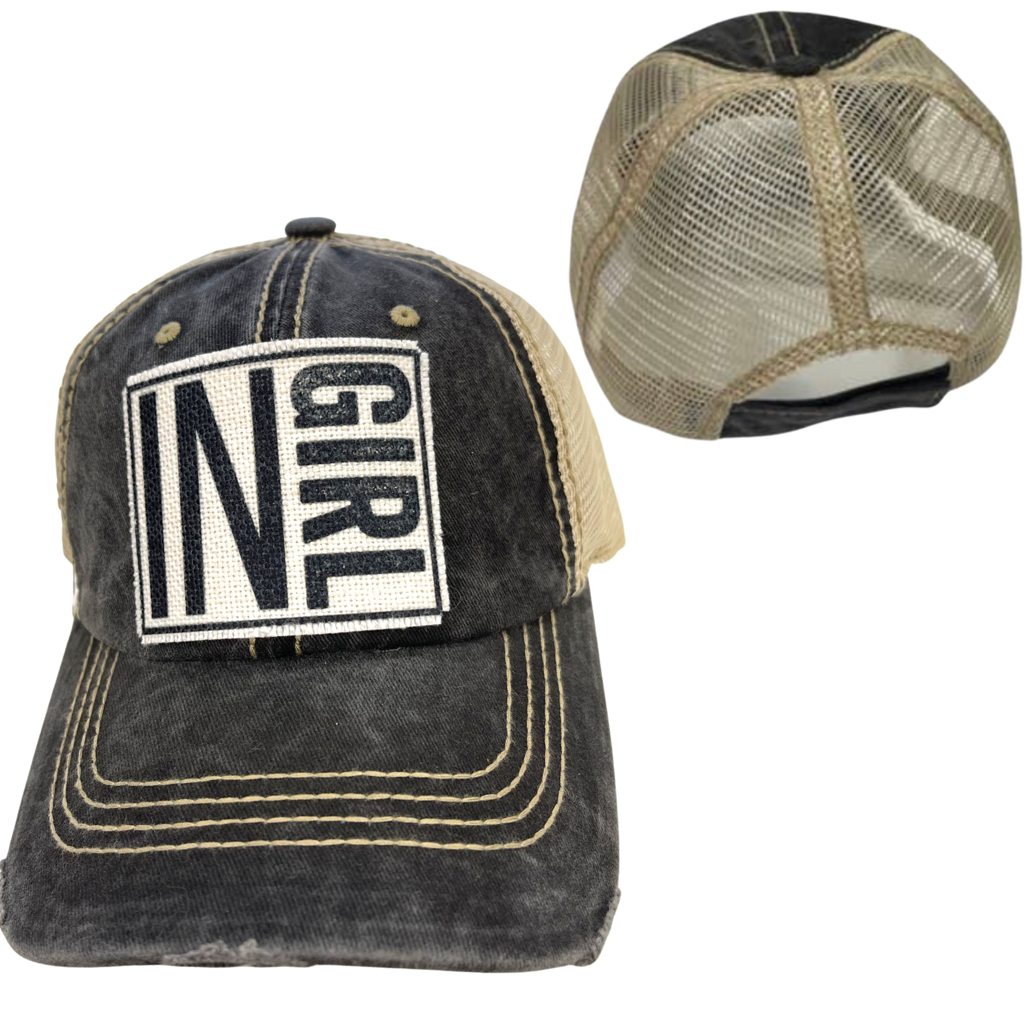 dkhandmade - Vente Casquette queue de cheval – femme - CHAPEAUX INDIANA POUR FILLE7