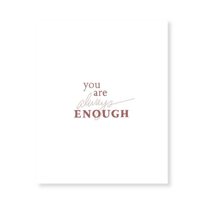 Impression d'art Toujours Assez pour la vente par Belle & Union