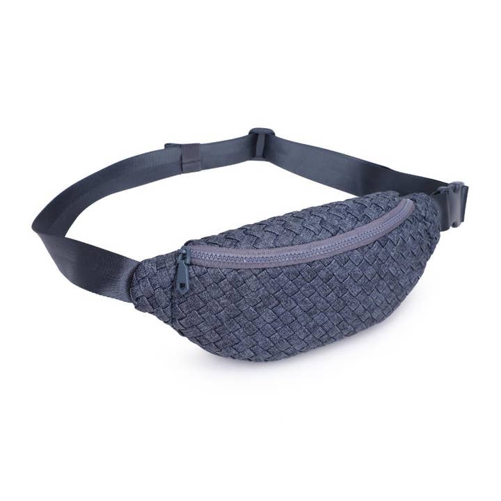 Sol and Selene - Vente Sac ceinture – femme - Sac banane tissé en néoprène Aim High148