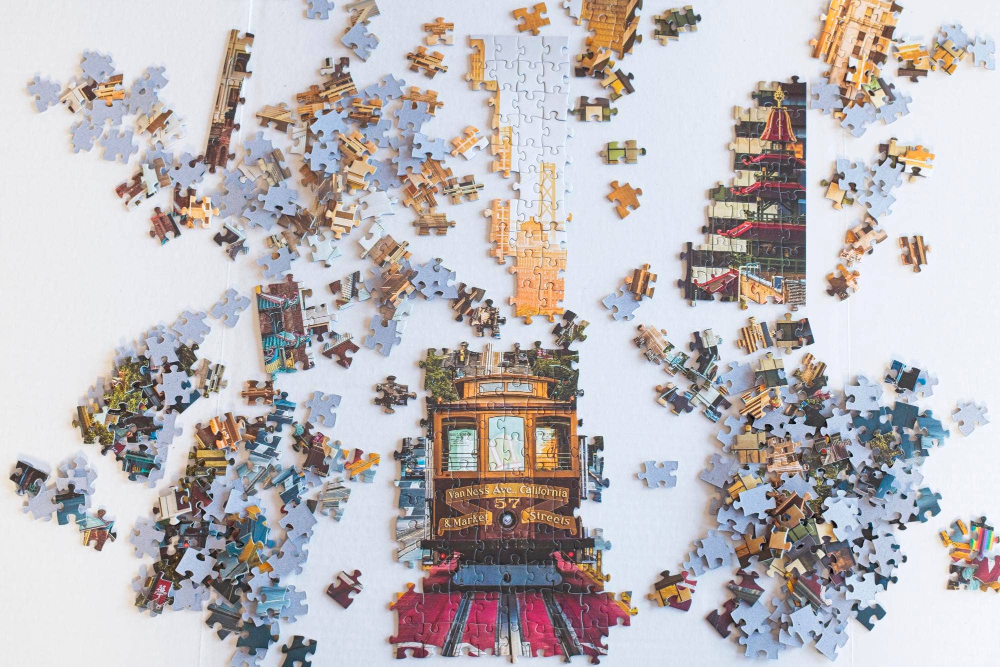 Oakland Puzzle Company - Wholesale Puzzle - Adult - California St. Cable Car 500-Piece Puzzle by Emanuel DeSousa4