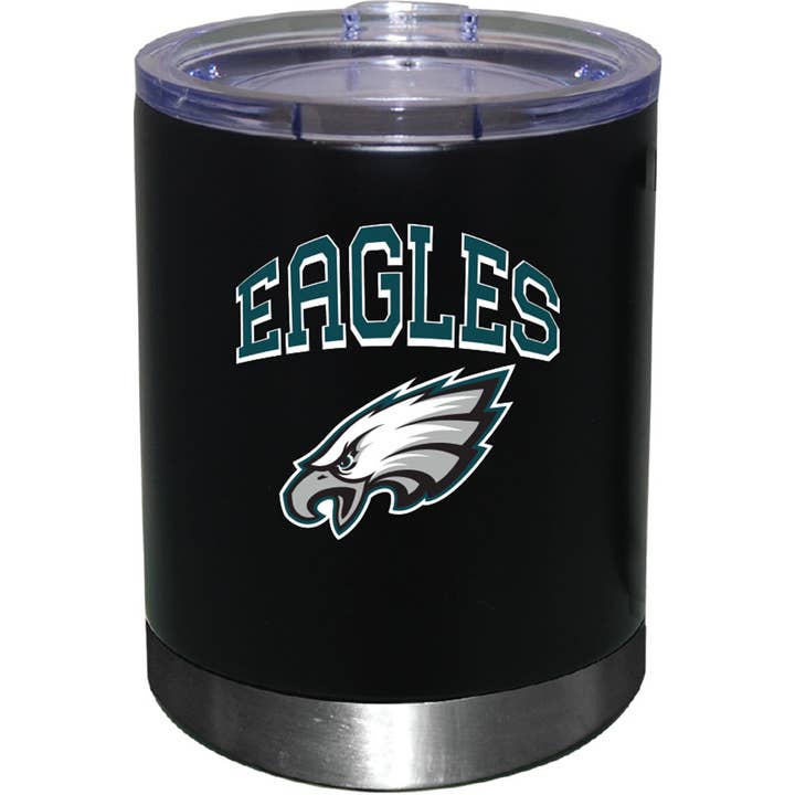 12oz Black Low-Ball Tumbler Color Logo, Philadelphia Eagles for wholesale by The Memory Company