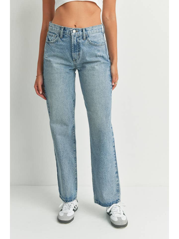 JUST BLACK DENIM - Wholesale Jeans - Women's - BP446N - MED - Relaxed Straight