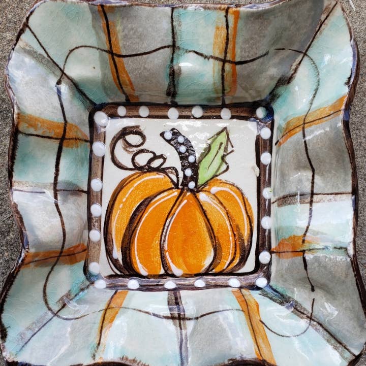 Condiment Bowl (Fall Pumpkin) for wholesale by Heartfelt Traditions