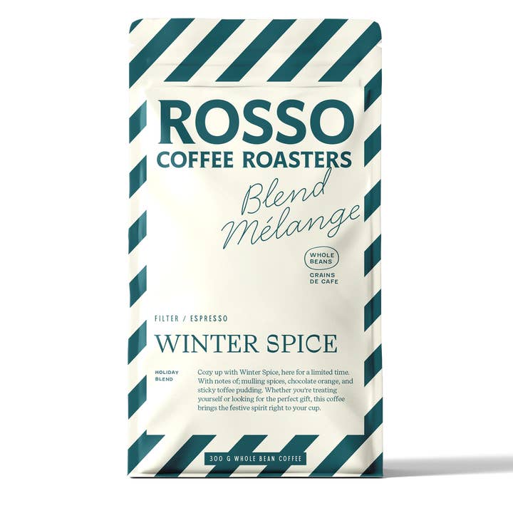 Winter Spice / Holiday Blend 300g for wholesale by Rosso Coffee Roasters