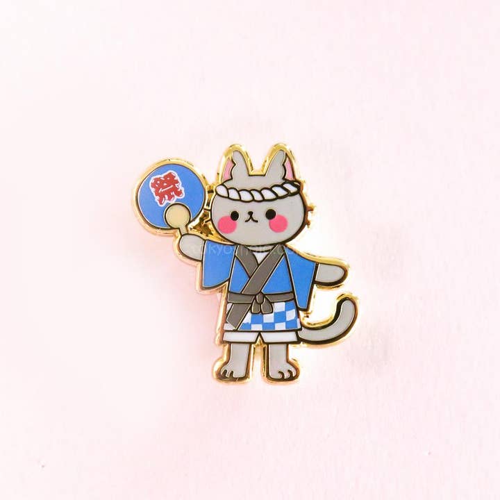Happi Cat Pin for wholesale by tokyo shojo