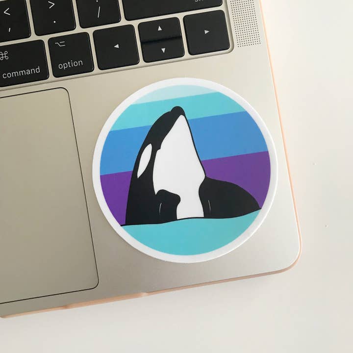 Sablewood Paper Company - Wholesale Sticker - Spyhopping Orca (Sticker)1