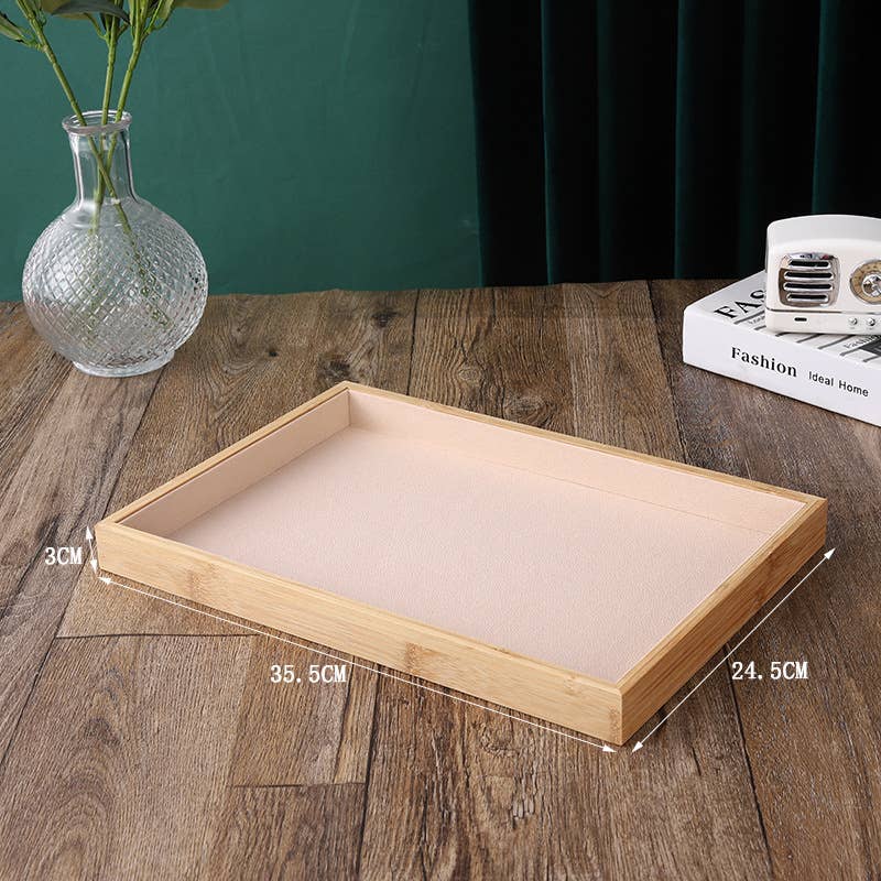 Zakka - Wholesale Jewelry Stand & Display - Premium High Quality Jewelry Display Tray Beige Velvet5