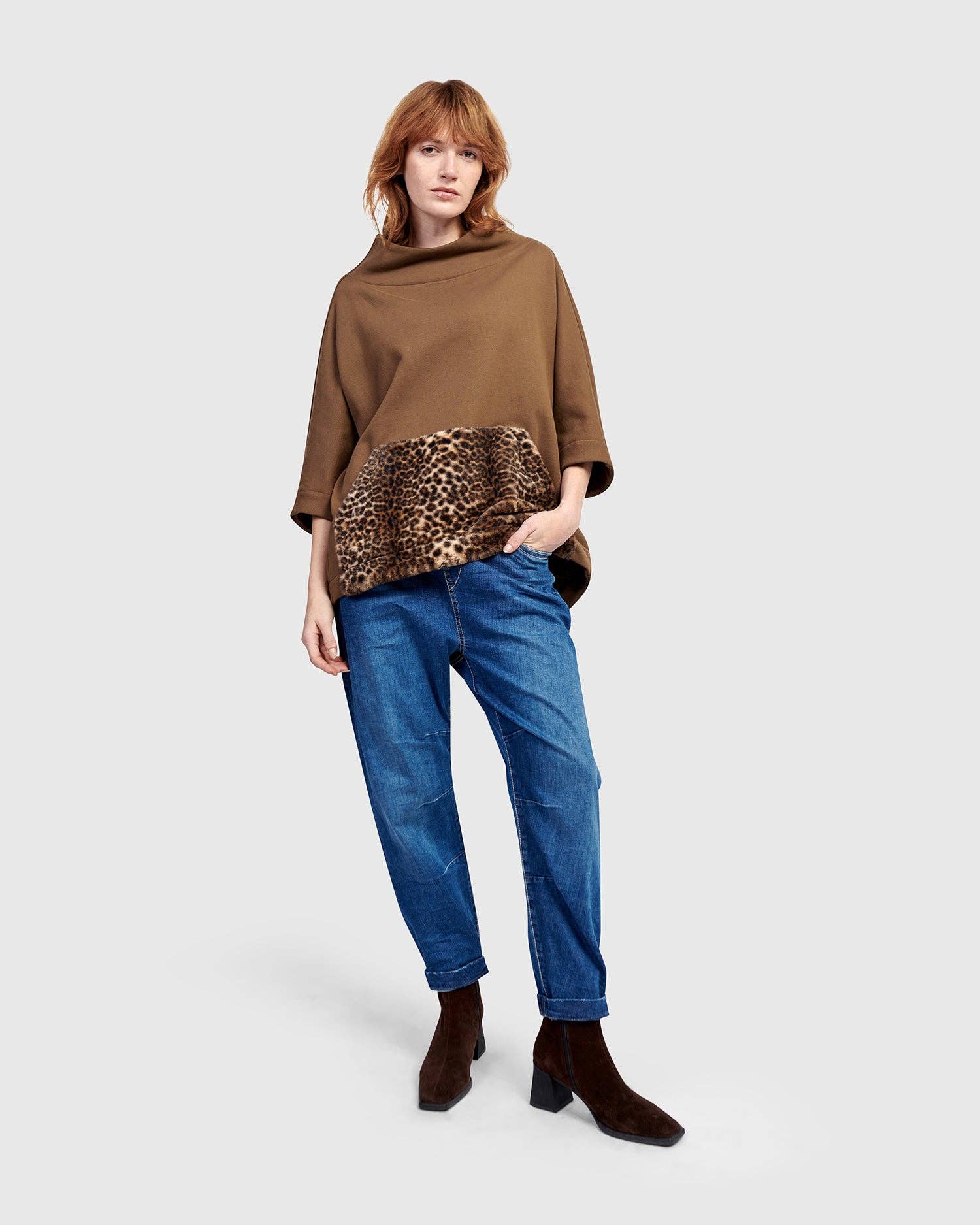 Urban Muff Pullover Top, Camel for wholesale on Faire1