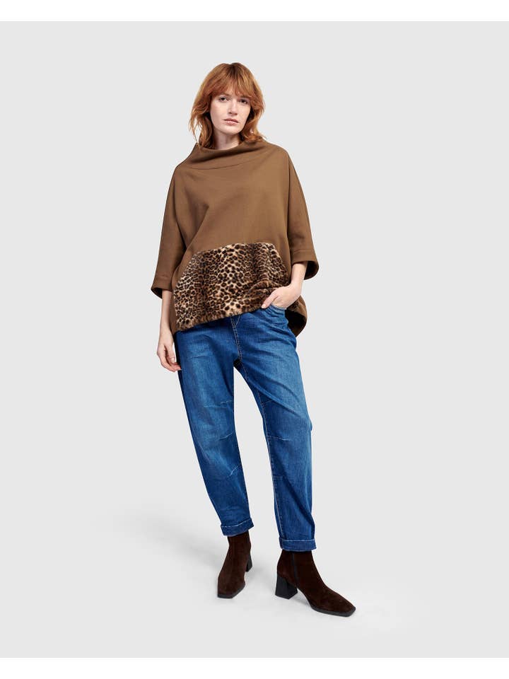 Urban Muff Pullover Top, Camel for wholesale on Faire1