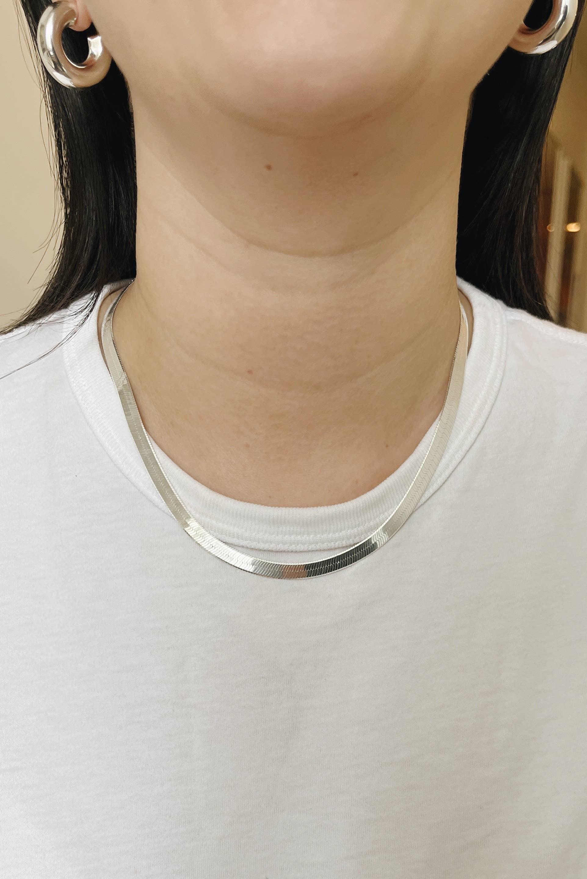 Kara Yoo - Vente Collier maille et chaîne - Collier Glace Midi2