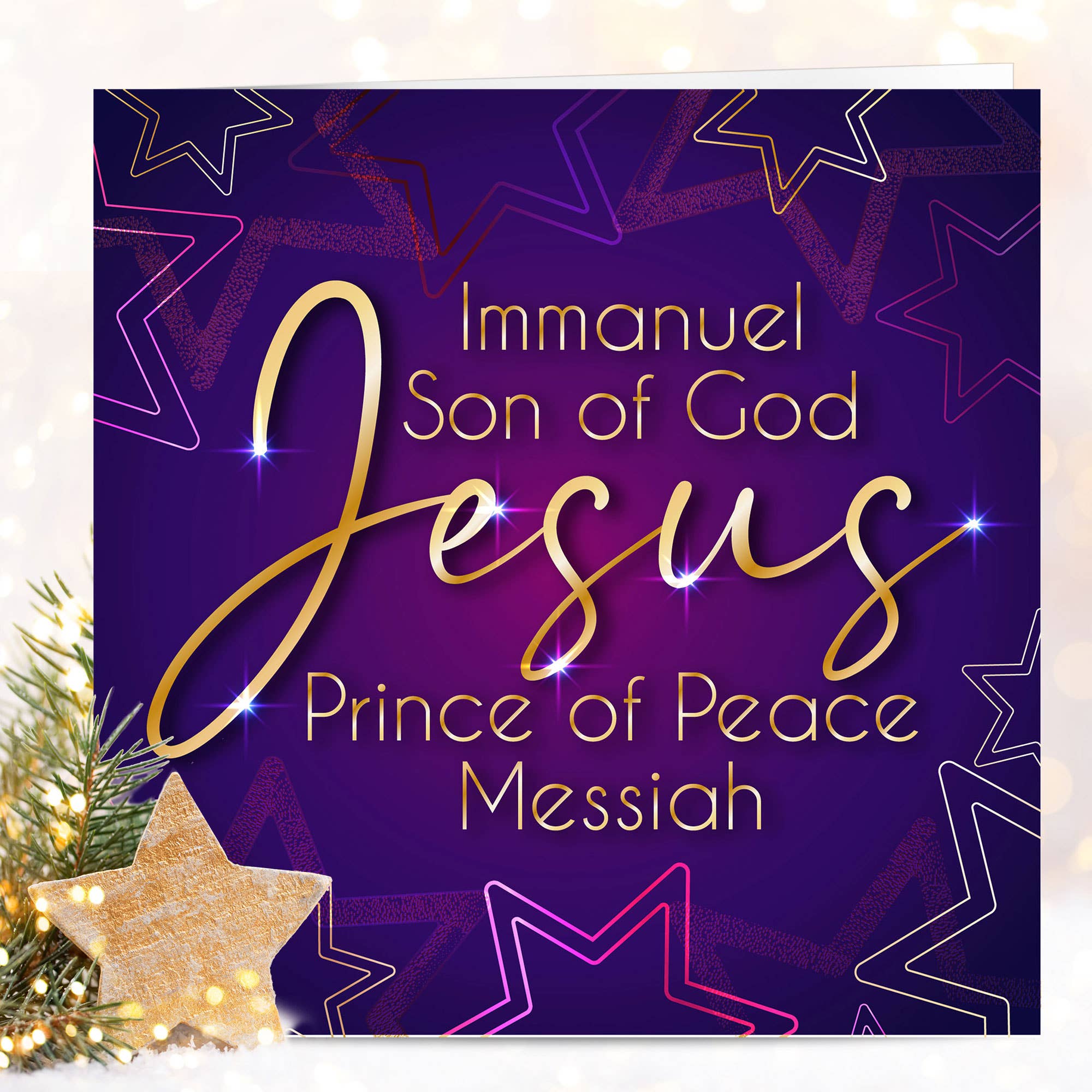 Just Cards Direct - Vendita all'ingrosso Biglietti di auguri di Natale - Jesus - Confezione da 10 biglietti natalizi cristiani0