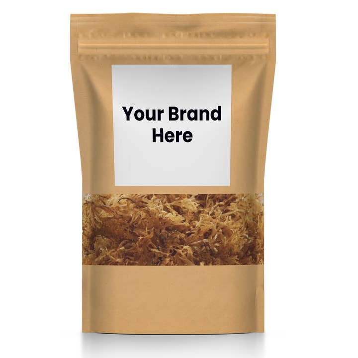 Organic Irish Sea Moss (sun dried) 100% Pure - Private Label for wholesale by Nature's Lab - Natural Sisters