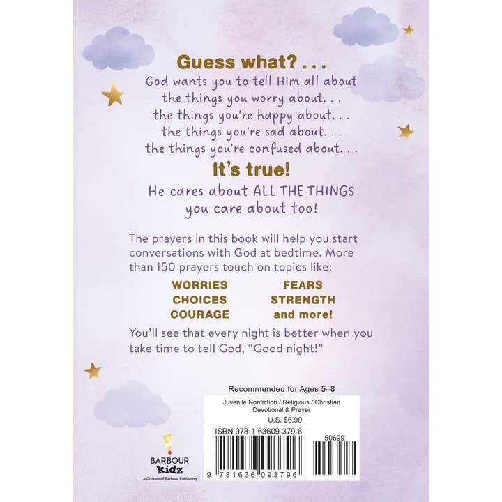 Barbour Publishing, Inc. - Wholesale Religion Book - Good Night, God (girls) : Bedtime Prayers for Girls3