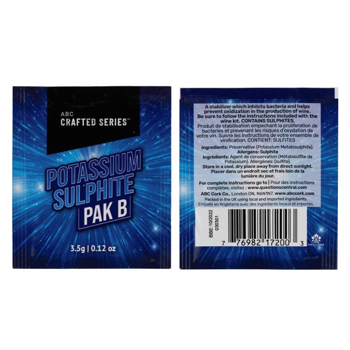 Sulfito de potasio (3,5 g | 0,12 oz) para venta al por mayor de ABC Crafted Series