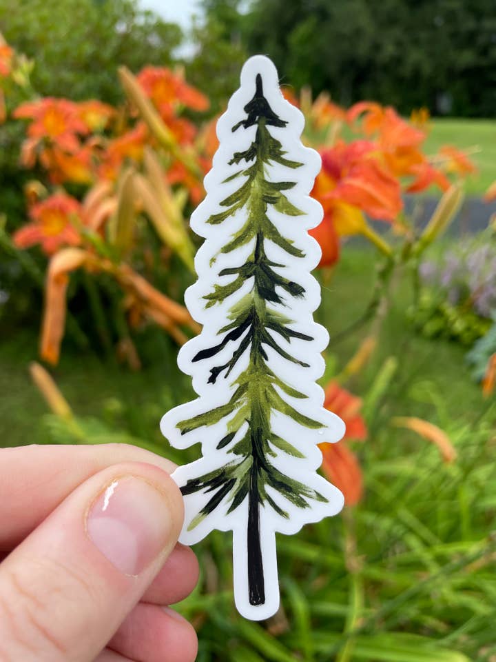 Pine Tree Sticker for wholesale by Willough Designs