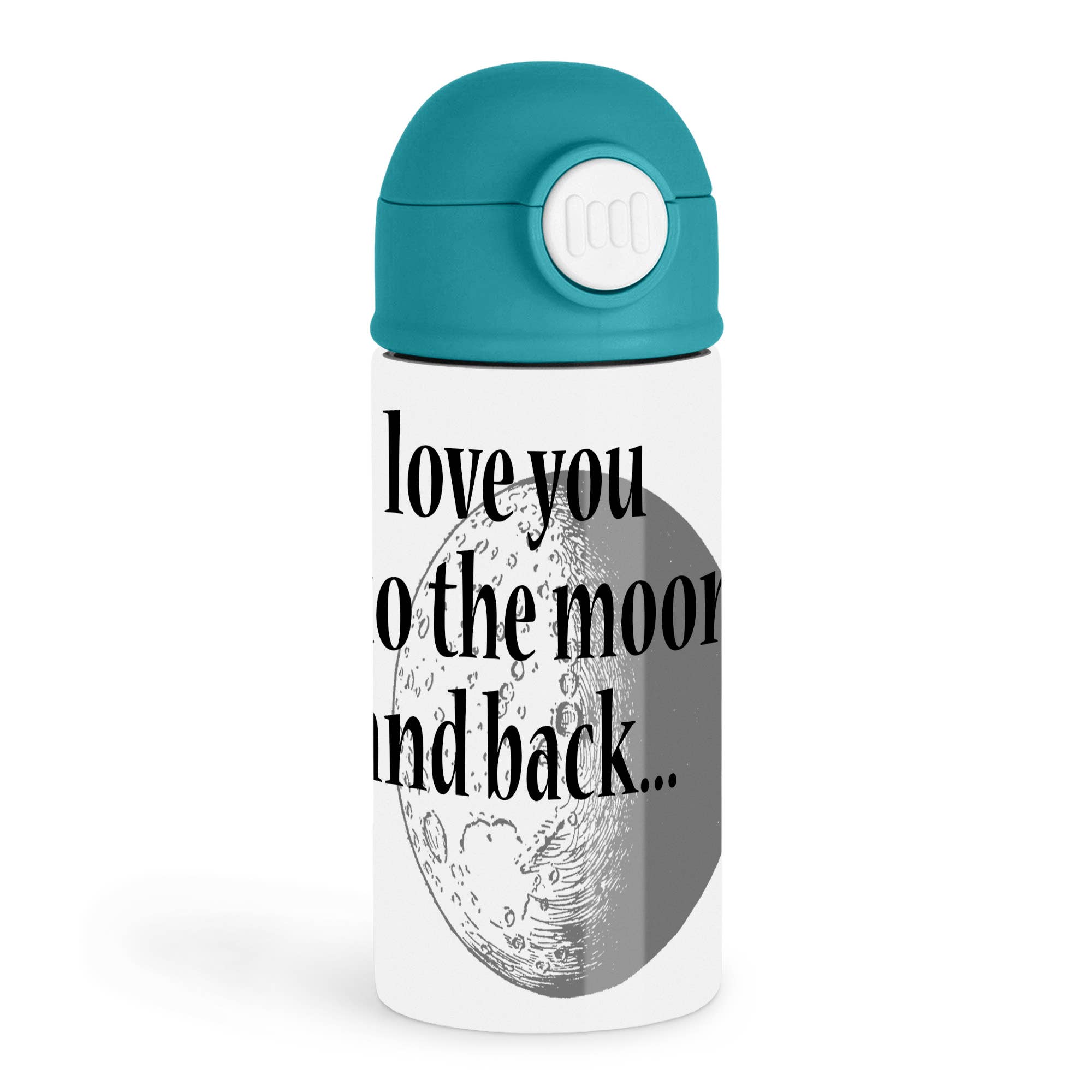 3dRose - Wholesale Water Bottle - 3dRose, I Love You To The Moon And Back, Kids Water Bottle0