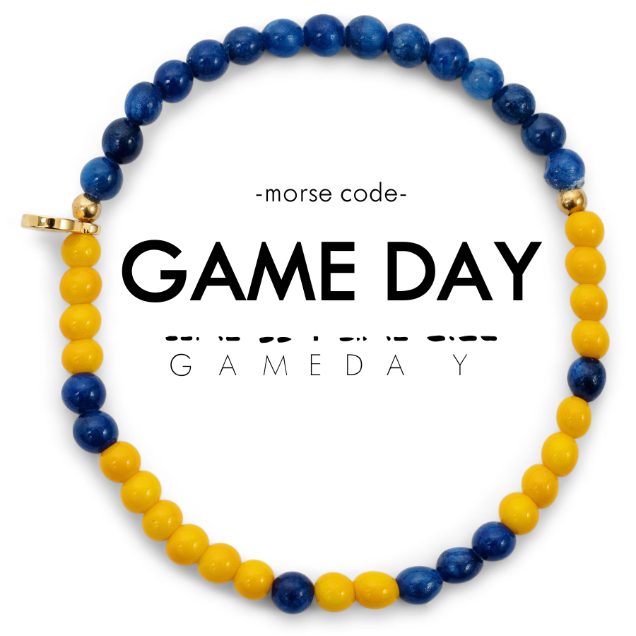 ETHICGOODS - Wholesale Beaded Bracelet - Morse Code Bracelet | GAME DAY17