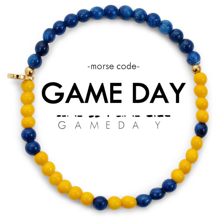 ETHICGOODS - Wholesale Beaded Bracelet - Morse Code Bracelet | GAME DAY17