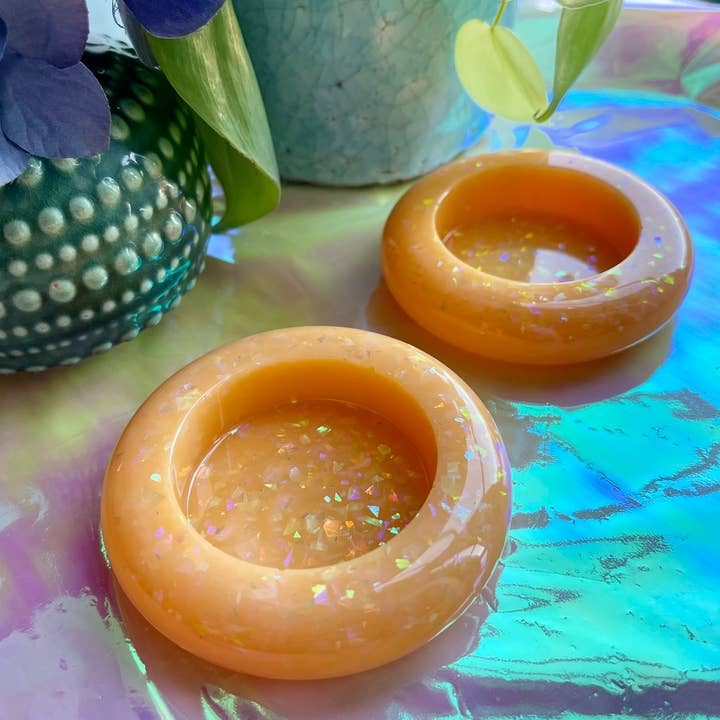 Prescription Resin - Wholesale Jewelry Dish - RESIN ROUND TRINKET BOWL | x 6 MIXED ASSORTMENT1