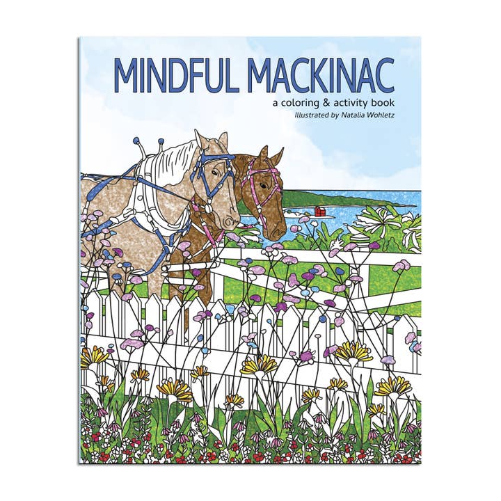 Mindful Mackinac Coloring Book for wholesale by Peninsula Prints