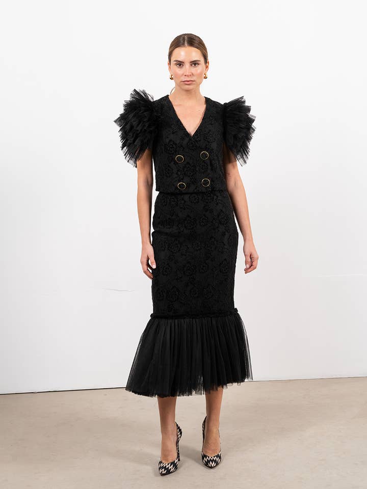 Dorota Black Skirt for wholesale by Strena (C.C. Ramos S.L.U.)