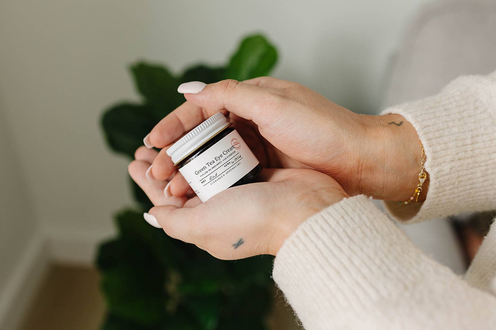 Evergreen Apothecary - Wholesale Eye Cream/Gel - Tallow Green Tea Under Eye Cream