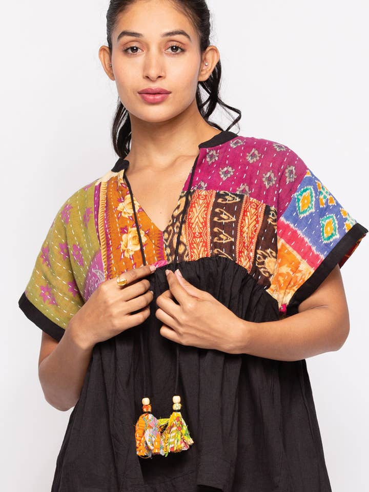 Sevya Handmade - Wholesale Tunic - Women's - Cotton Kantha Tunic Top