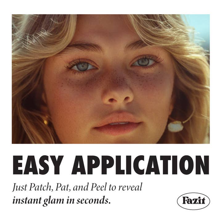 Fazit - Wholesale Temporary Tattoo - Fazit Makeup Patches Brown Faux Fake Freckles Face 2