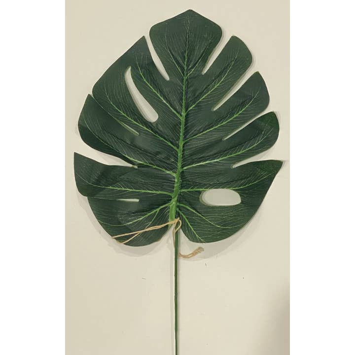 Tremont Floral Supplies – Planta artificial por atacado – Folha de Monstera de Seda de 16"