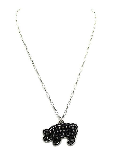 Western Dot Bubble Pig Necklace for wholesale by Snowing West