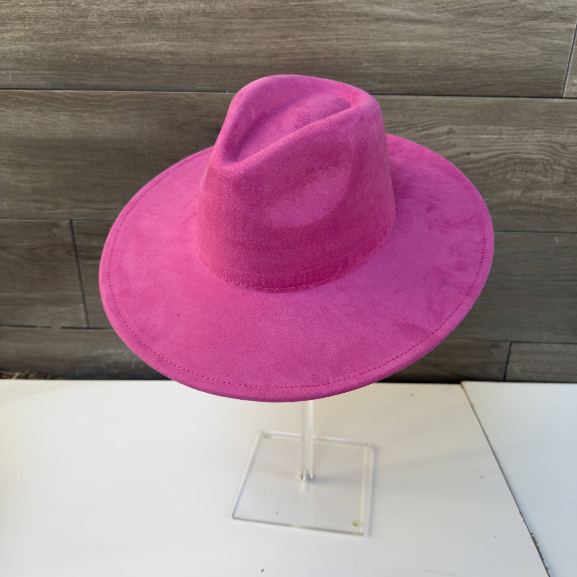 Queens INC - Wholesale Fedora - Women's - Fashion Classic Wide Brim Premium Suede Hat33