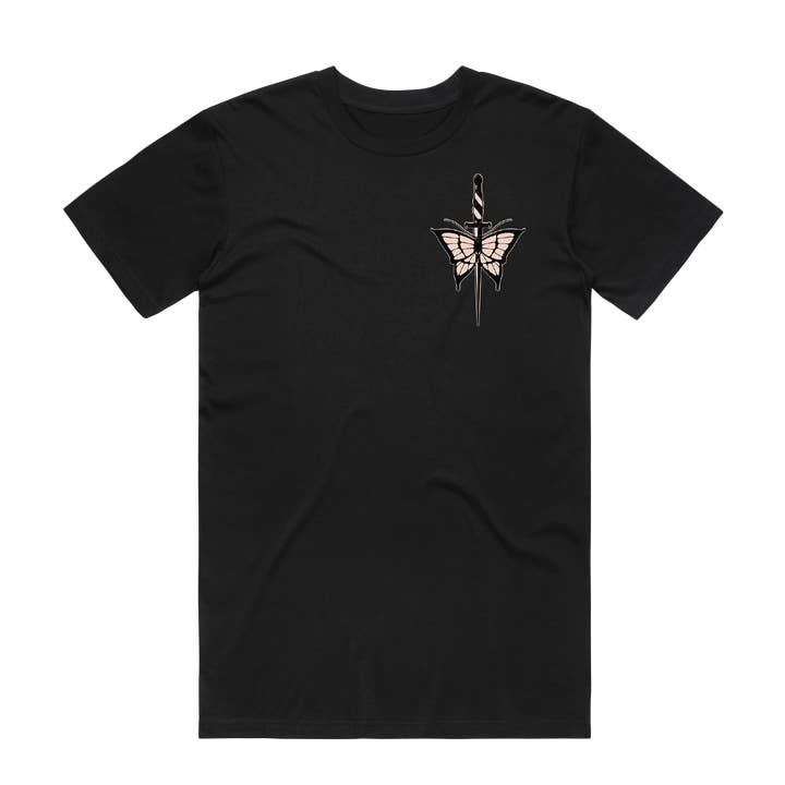 Monarch Black T-Shirt for wholesale by Anchor and Rose Apparel