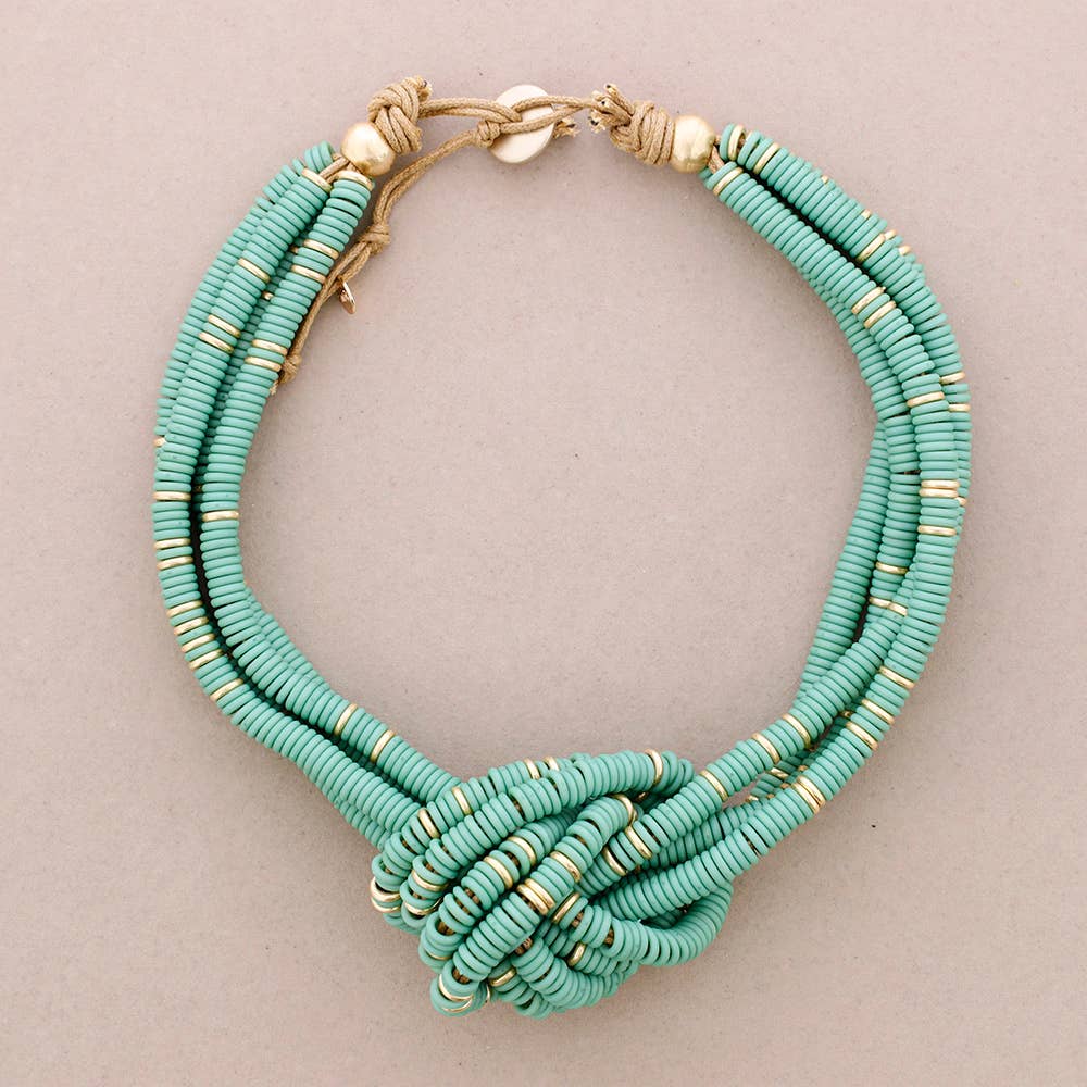 Sonata - Wholesale Beaded/Pearl Necklace - Resin Beaded Knot Necklace4