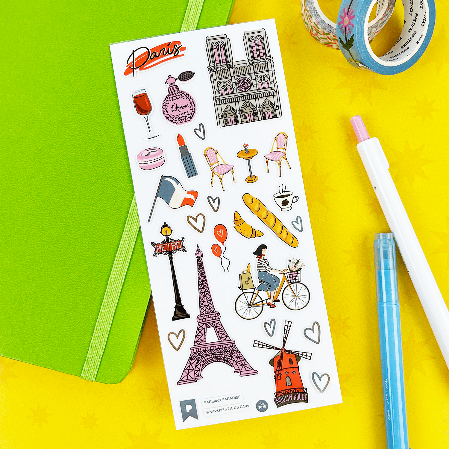 Pipsticks - Wholesale Sticker - Parisian Paradise1