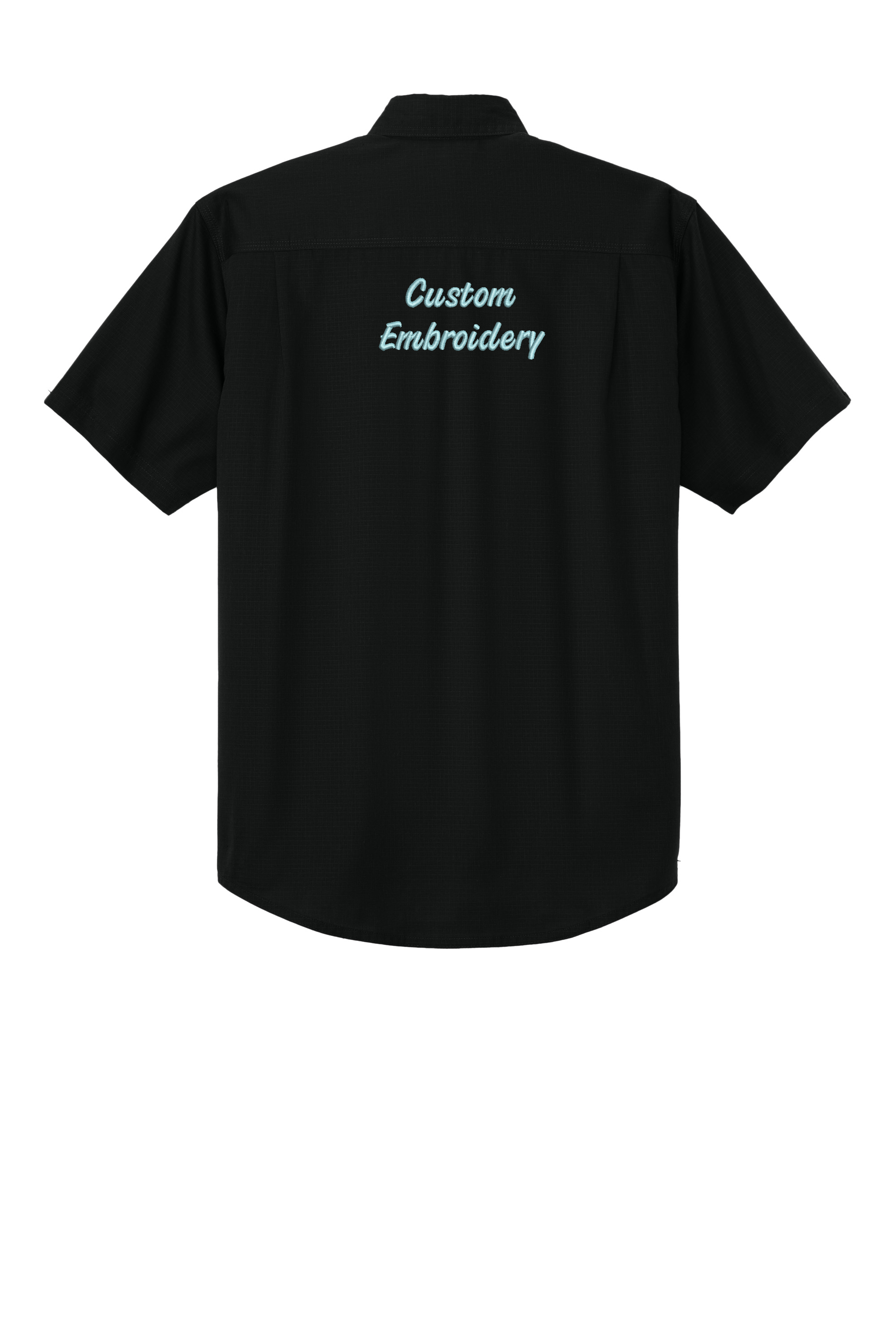 One Nine - Wholesale Button Down Shirt - Men's - Custom Embroidery Logo Short Sleeve Select Ripstop Shirt4