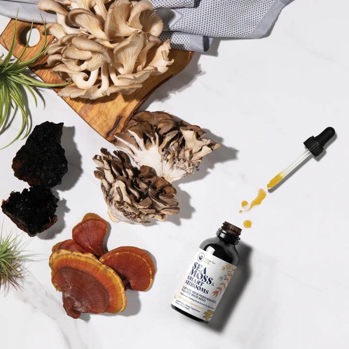 Happy Fox Health - Wholesale Oral Supplement/Vitamin - SEA MOSS + SMART SHROOMS LIQUID DROPS | Elevate Your Performance, Balance Your Mind