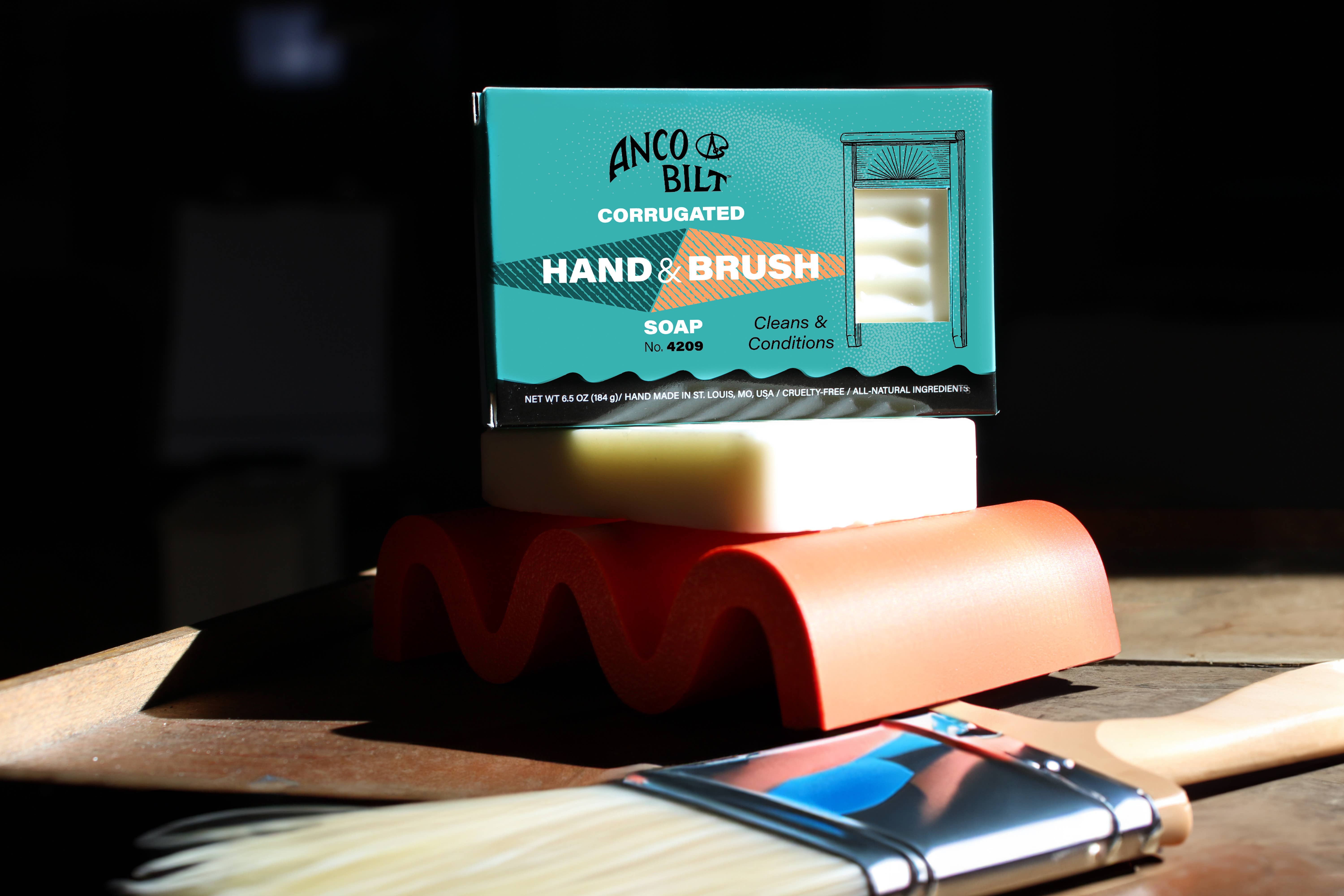 Anco Bilt - Wholesale Bar Soap - Corrugated Hand & Brush Soap - Regular Size - 2 Bars1