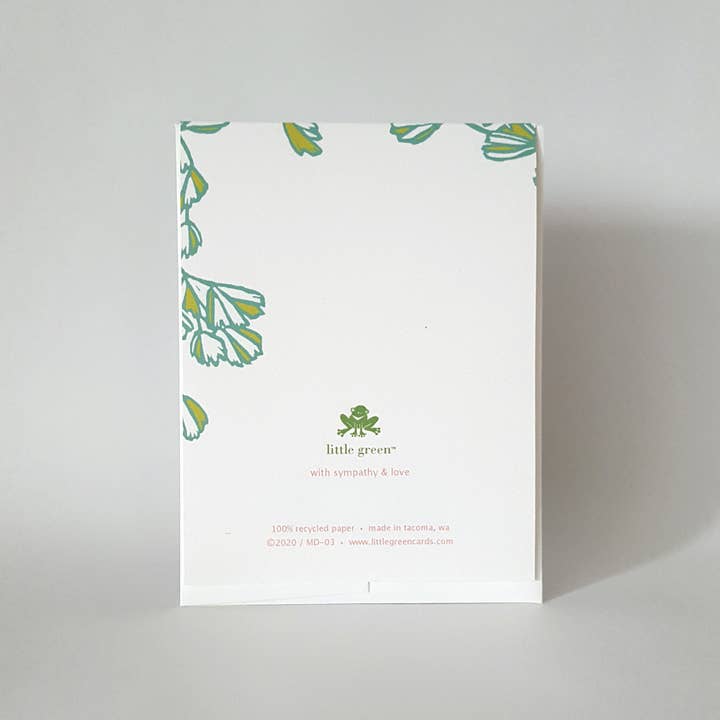 Little Green - Wholesale Sympathy Card - With Sympathy and Love Greeting Card1