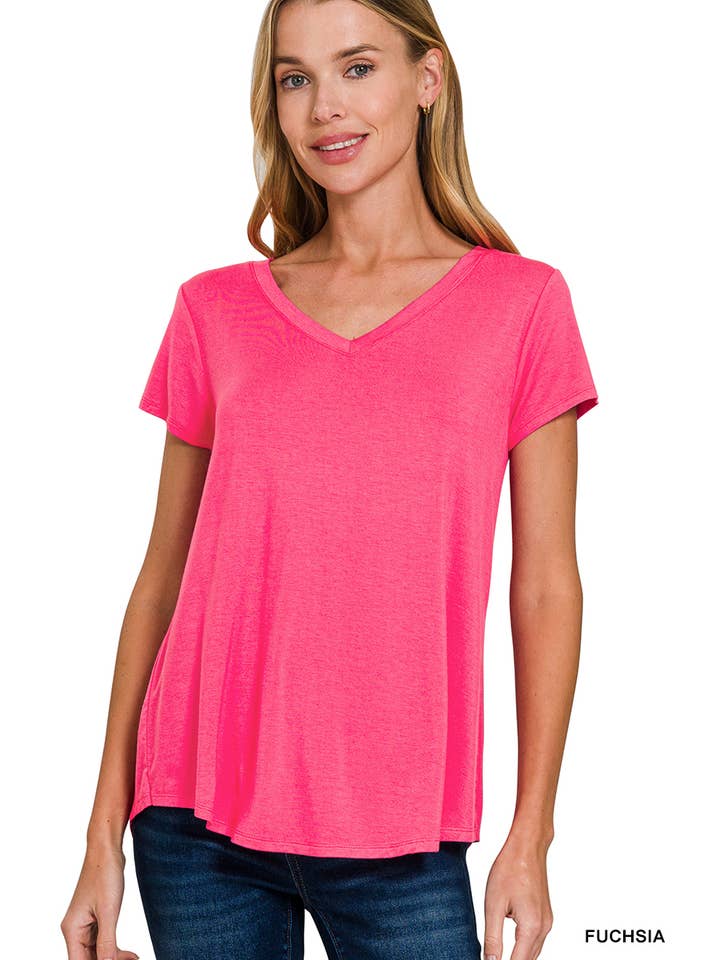 42POPS – wholesale Knit top – Women's – `.Short Sleeve Rayon Jersey Tee6