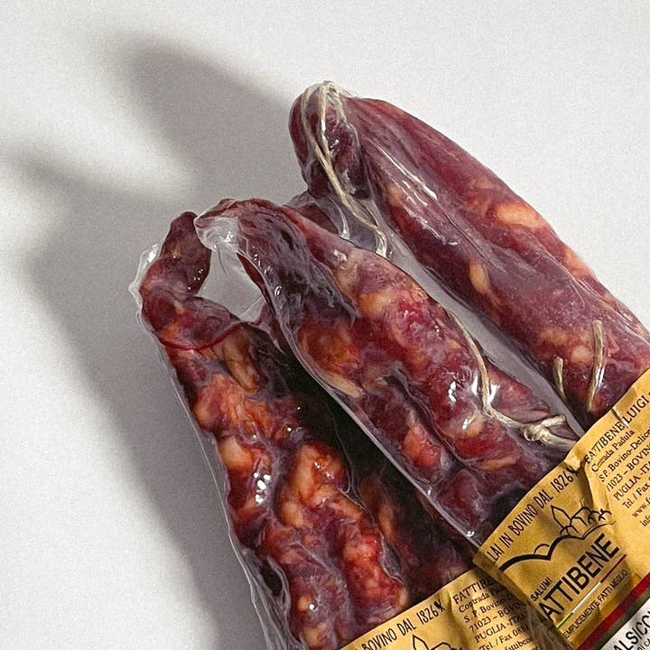 Salsicha caseira Pugliese por atacado de OLIO DI SERRA