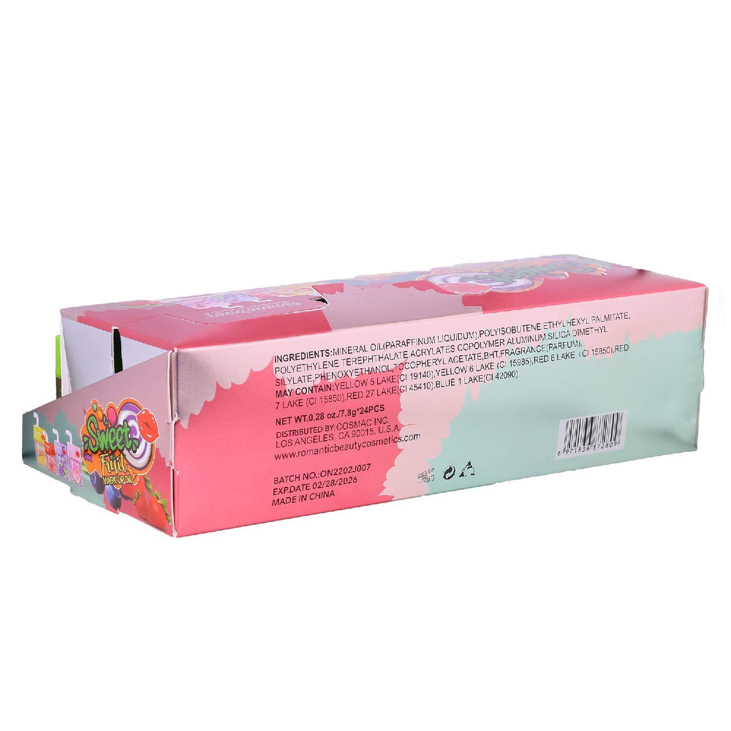 Diacly - Vente Brillants à lèvres et gloss - Huile de brillant à lèvres Sweet Fruit Magic, 24 pièces2