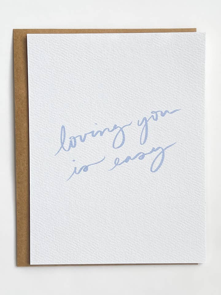 Loving You Is Easy Card for wholesale by Adonysse