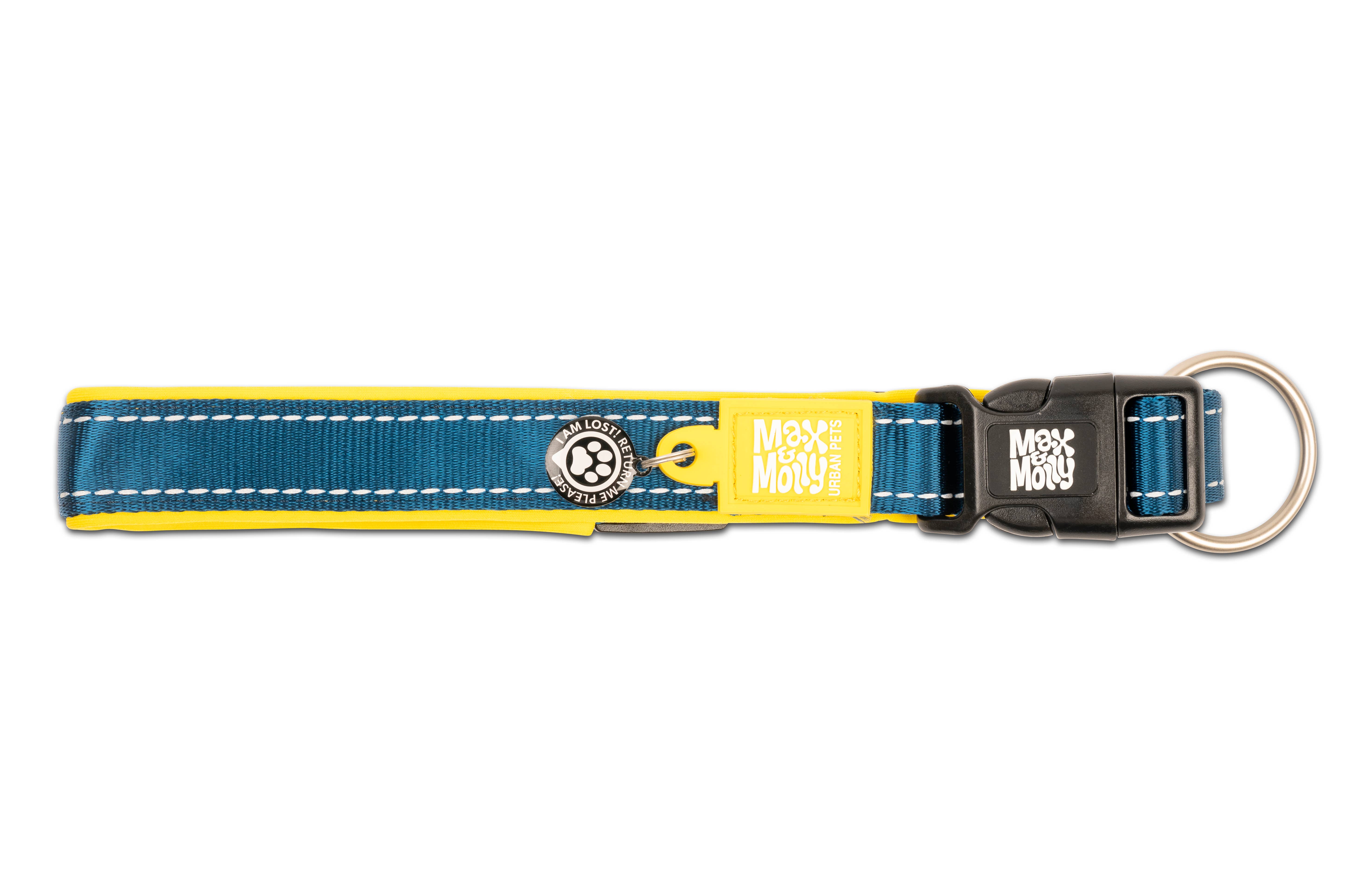 Max & Molly - Wholesale Pet Collar - Dog - Smart ID Dog Collar - Matrix Yellow1